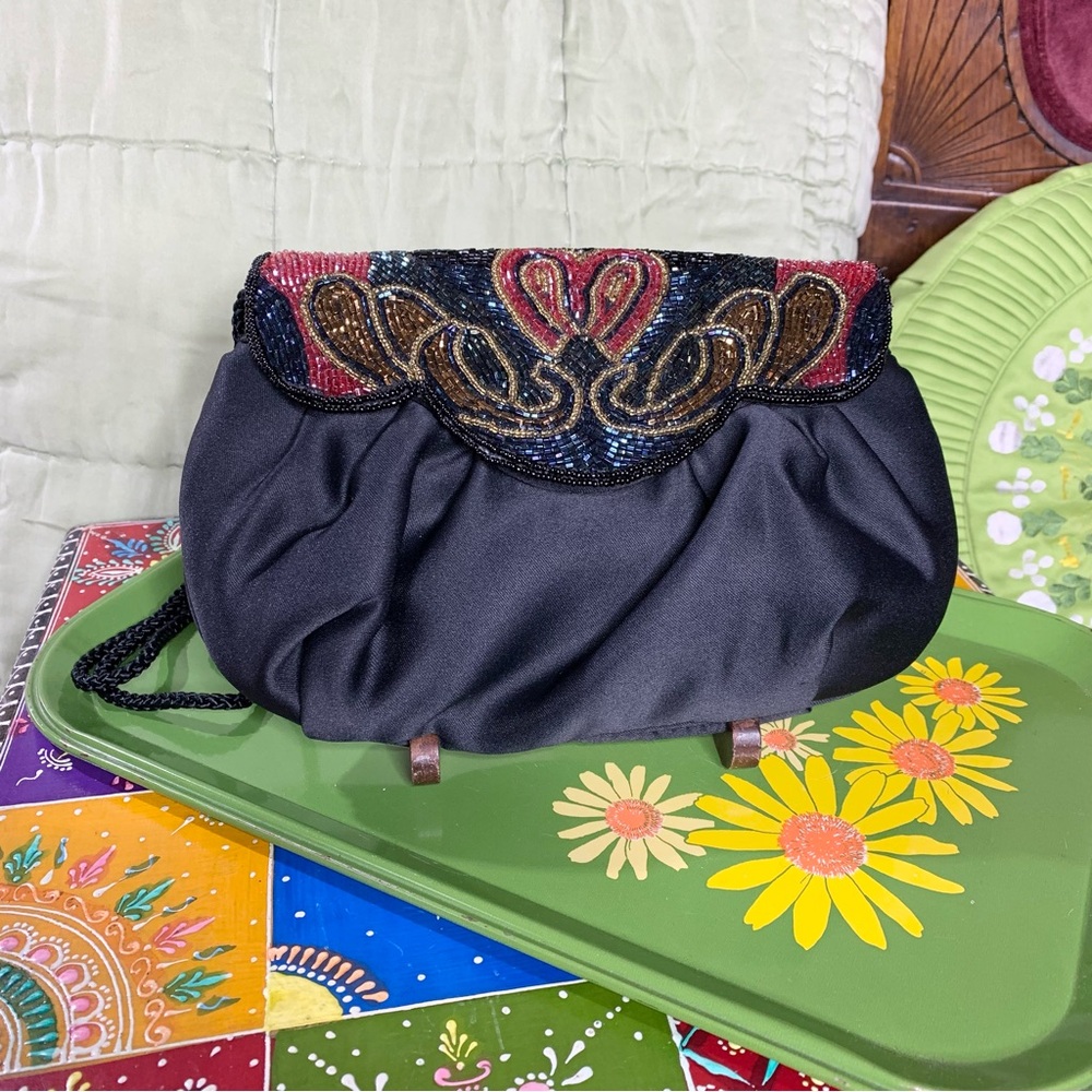 80s Beaded Evening Clutch